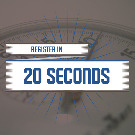 register in 20 seconds graphic
